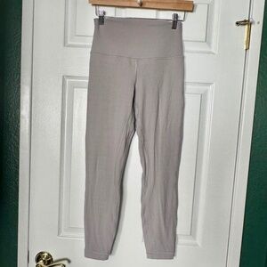 Lululemon Align High Rise 25" fully lined Pant in Dark Chrome - 6